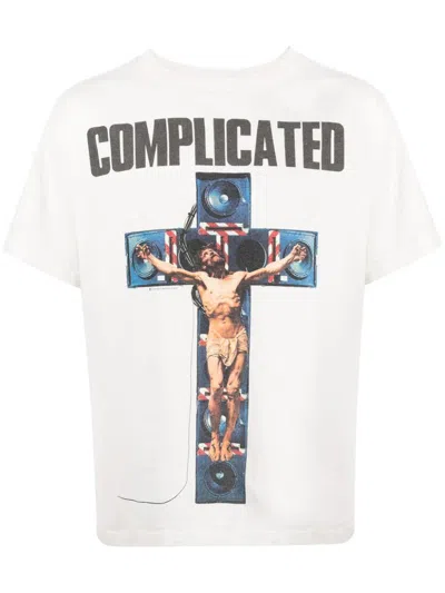 Saint Mxxxxxx Graphic-print Cotton T-shirt In White