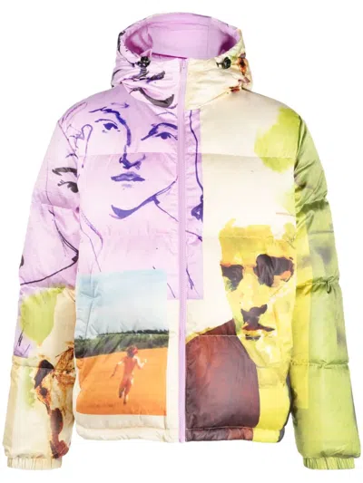Kidsuper Graphic-print Padded-design Jacket In Multicolour