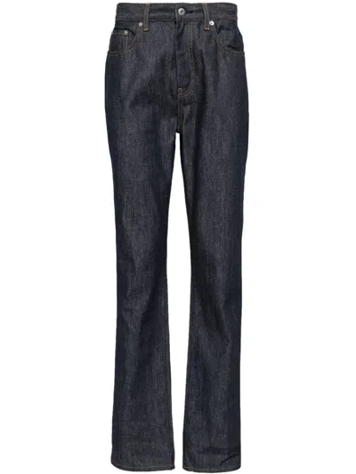 Helmut Lang High-rise Straight-leg Jeans In 蓝色