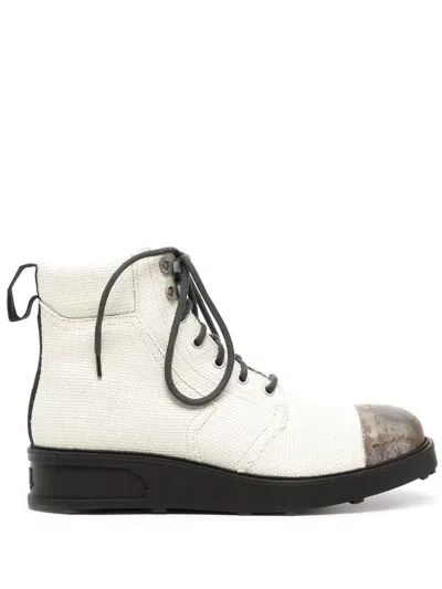 Objects Iv Life Lace-up Ankle Boots In Weiss