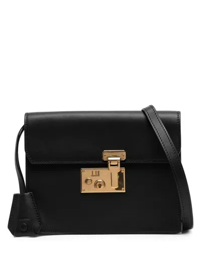 Dunhill Leather Shoudler Bag In Black