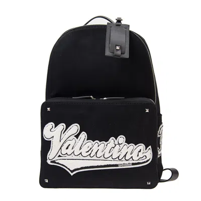 Valentino Garavani Logo Backpack Black