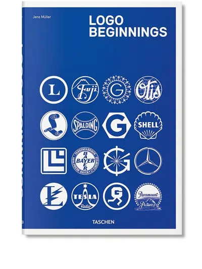 Taschen Logo Beginnings' Hardcover Book In Blue