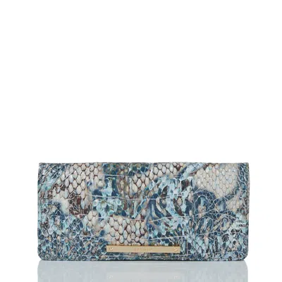 Brahmin Ady Melbourne Embossed Leather Wallet In Icypython