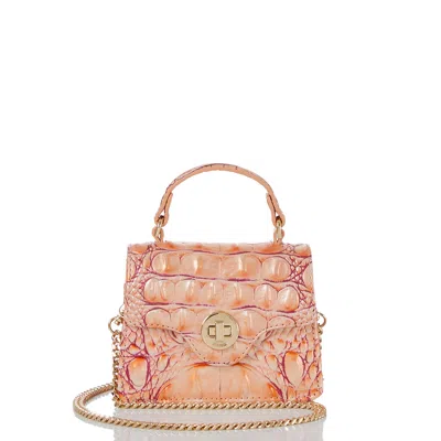 Brahmin Arietta Leather Crossbody In Apricotrose