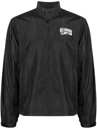 Billionaire Boys Club Logo Print Zip-up Jacket In Black