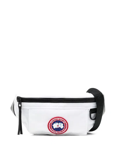 Canada Goose Logo Patch Belt Bag White