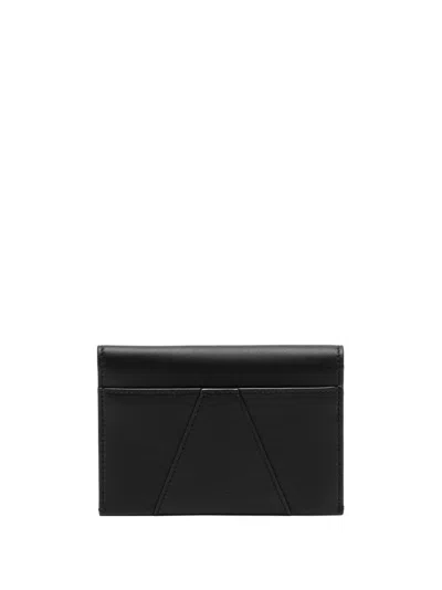 Bally Logo-stamp Leather Wallet In Black