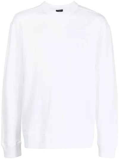 Dunhill Logo-detail Long-sleeve Sweatshirt In White