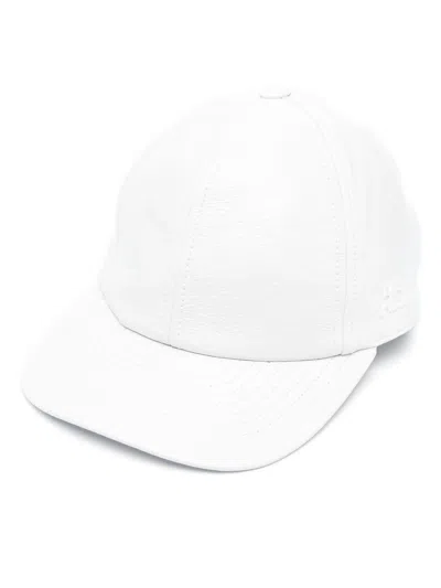 Courrèges Logo-embroidered Cotton Cap In White