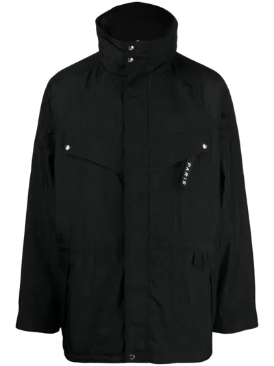 Givenchy Logo-embroidered Zip-up Jacket In Black