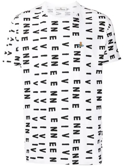 Vivienne Westwood Logo-print Short-sleeve T-shirt In White