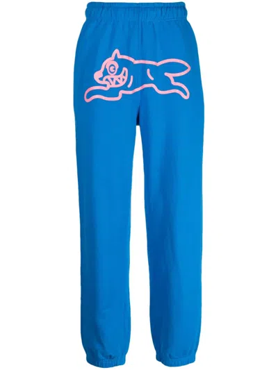 Icecream Logo-print Cotton Track Pants In Blue