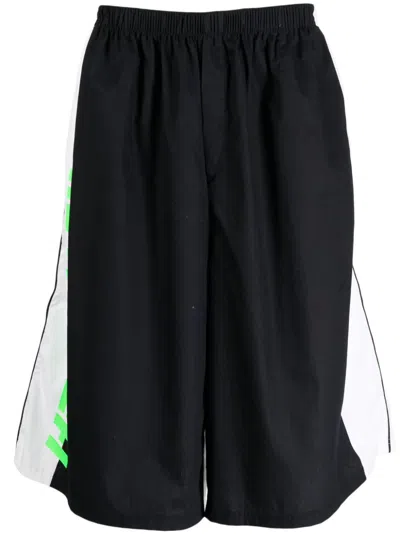 Haider Ackermann Logo-print Cotton Track Shorts In Black