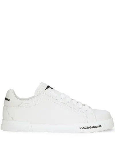 Dolce & Gabbana Logo-print Low-top Trainers In White