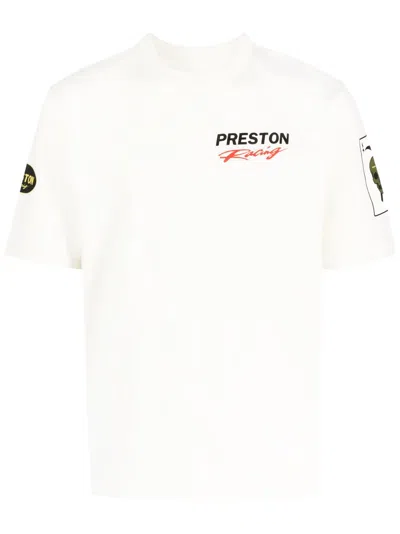 Heron Preston Logo-print Organic Cotton T-shirt In Crema
