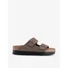 Birkenstock Arizona Flex Platform Sandals In Mocca