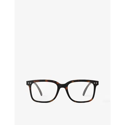 Izipizi Men's Tortoise #l Square-frame Reading Glasses