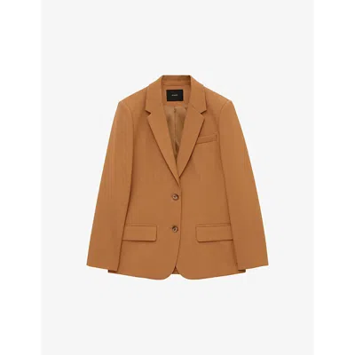 Joseph Tailoring Wool Stretch Jackie Jacket In Clay