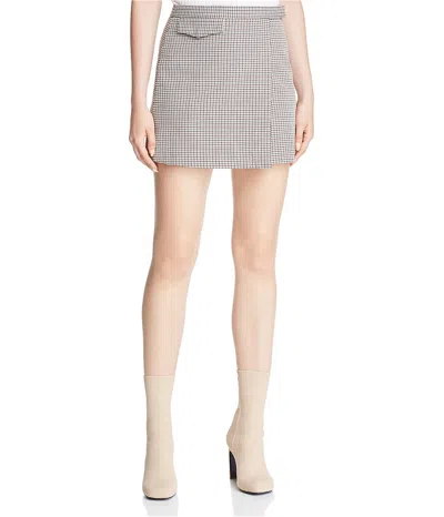 Pre-owned Theory Womens Plaid Mini Skirt In Multi