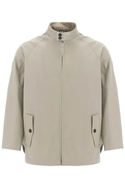 Maison Margiela "jacket With Curved Back In Khaki