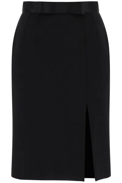 Dolce & Gabbana Midi Pencil Skirt In Black