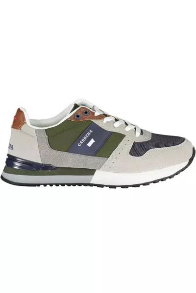 Carrera Grey Polyester Trainer In Green