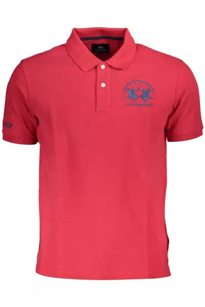 La Martina Pink Cotton Polo Shirt