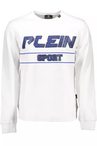 Plein Sport White Cotton Sweater