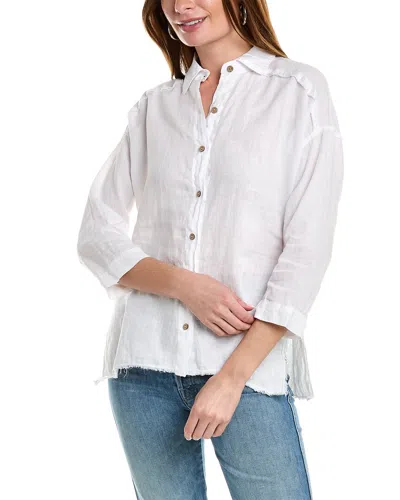 Xcvi Achilles Linen Shirt In White