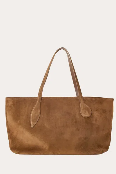 Little Liffner Mega Sprout Tote Light Brown Suede