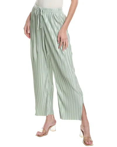 Dress Forum Vibe Check Pleated Wide Leg Pant In Green