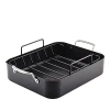 Kitchenaid Hard-anodized Roaster & Rack Set In Black