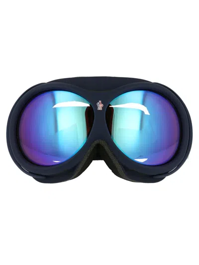 Moncler Sunglasses In 91x Blu Opaco