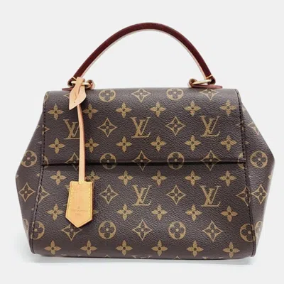 Pre-owned Louis Vuitton Monogram Cluny Bb M42738 Handbag In Brown