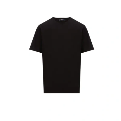 Herno Plain Cotton T-shirt In Black