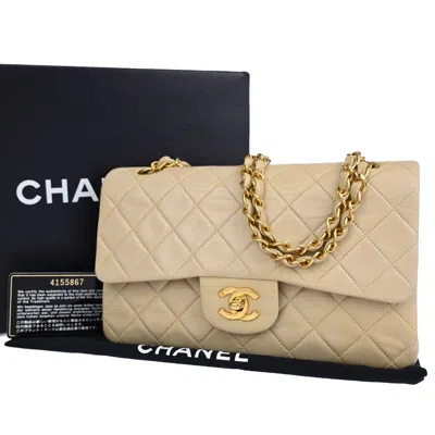 Pre-owned Chanel Timeless Beige Leather Shoulder Bag ()