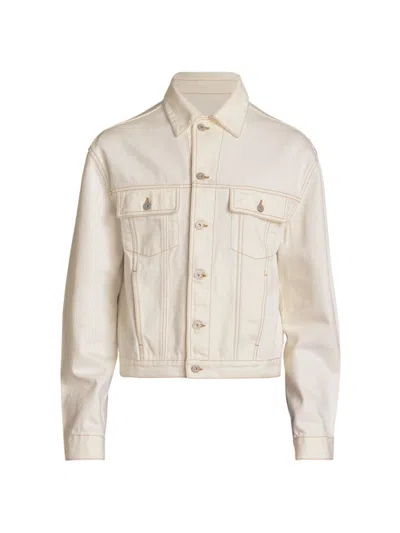Jacquemus La Waistcoate De-nîmes Denim Jacket In White