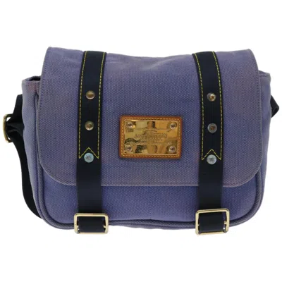 Pre-owned Louis Vuitton Besace Purple Canvas Shoulder Bag ()