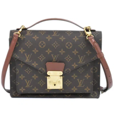 Pre-owned Louis Vuitton Monceau Brown Canvas Shoulder Bag ()