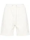 Moose Knuckles Clyde Cotton Shorts In Beige,white