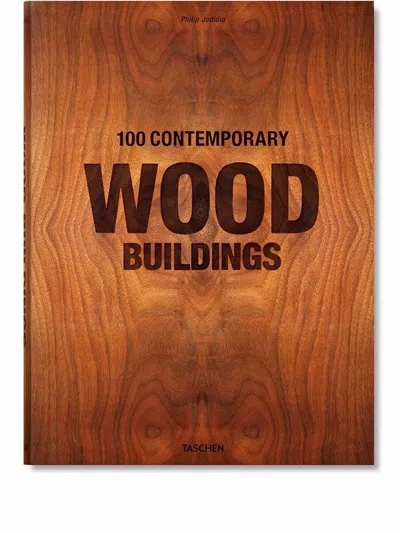 Taschen Contemporary Wood Buildings 100 Book In Burgundy