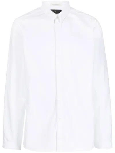 Nicolas Andreas Taralis Cotton Long-sleeve Shirt In 9 White