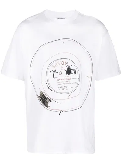 Honey Fucking Dijon Cotton Printed T-shirt In White