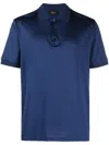Brioni Cotton-blend Polo Shirt In Blue