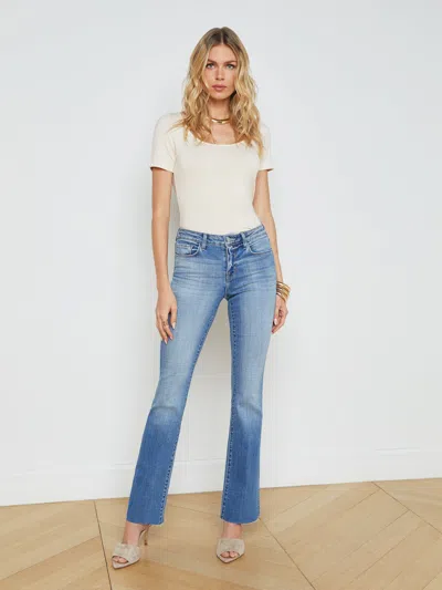 L Agence Sneeki Low-rise Straight-leg Jean In Colorado