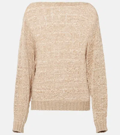 Loro Piana Barchetta Shikotsu Knit Jumper In Beige