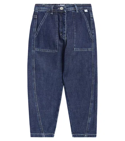 Il Gufo Kids' Tapered Jeans In Blue