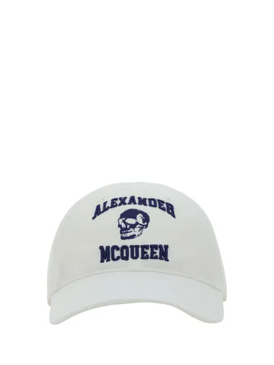 Alexander Mcqueen Men Varsity Baseball Hat In Multicolor