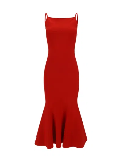Alexander Mcqueen Dresses In Lust Red
